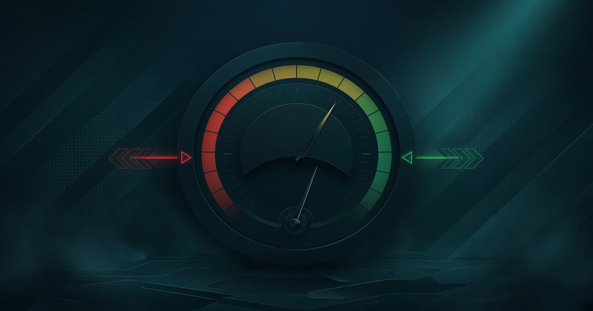 VFairGames session stop-loss and stop-profit markers on a session budget gauge