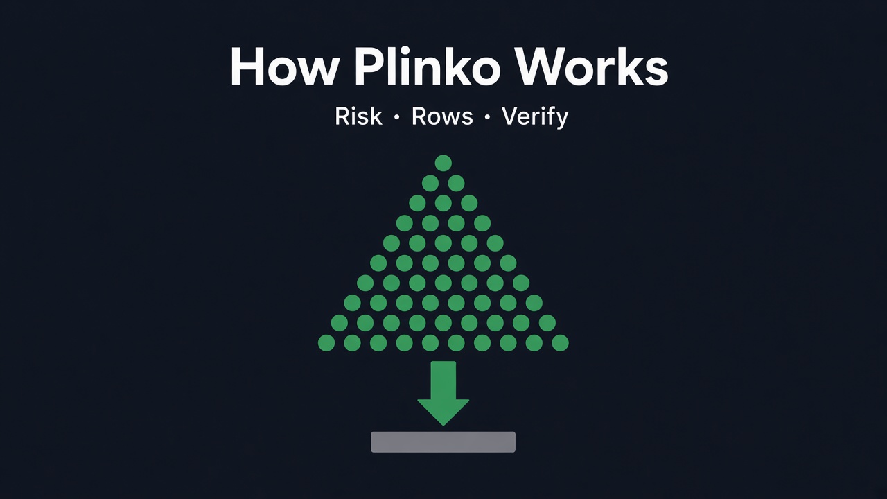 VFair Plinko — peg board, risk levels, and verified drop path