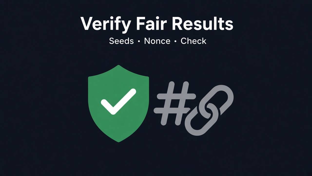 VFairGames verification — seeds, nonce, and hash check