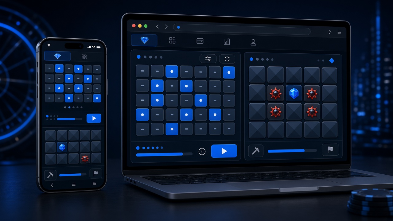 VFairGames HTML5 casino games on phone and laptop browsers